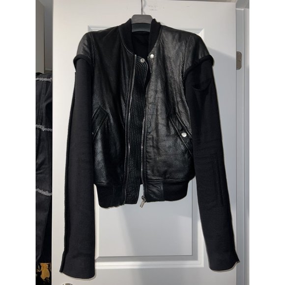 Rick Owens Lambskin Zipped Bomber Jacket - Picture 7 of 11